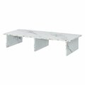 Convenience Concepts Designs2Go TV & Monitor Riser White Faux Marble - Large HI2540515